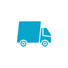 delivery truck icon Simple thin line stroke vector