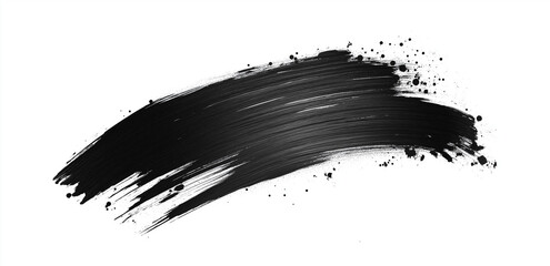 Grunge badge brush, hand drawn black sticker