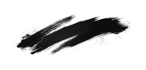 Grunge badge brush, hand drawn black sticker