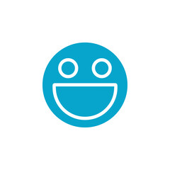Obraz premium laugh icon Simple thin line stroke vector