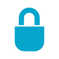 lock icon Simple thin line stroke vector