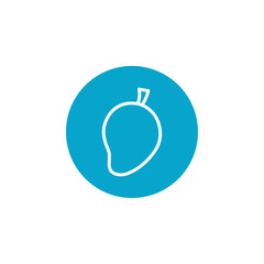 mango icon Simple thin line stroke vector