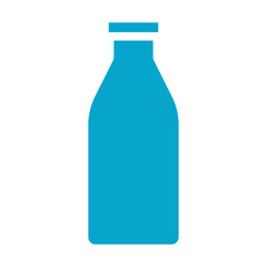 milk bottle icon Simple thin line stroke vector