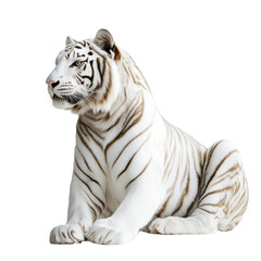 Transparent backgroundtiger in profile view on Transparent background showing elegance