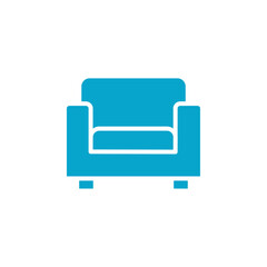 sofa icon Simple thin line stroke vector