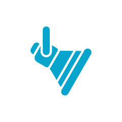 spotlight icon Simple thin line stroke vector