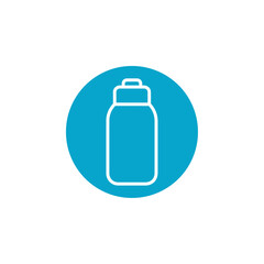 water bottle icon Simple thin line stroke vector