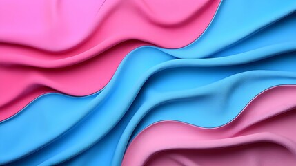 Fototapeta premium Abstract Pink and Blue Wavy Fabric Texture