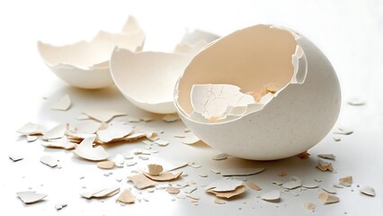 broken egg shells