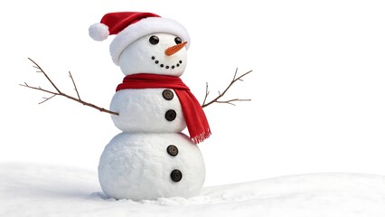 snowman with red hat