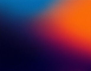 Naklejka premium grainy gradient background dark blue purple orange black abstract noisy texture poster backdrop banner header cover design