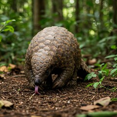 Obraz premium An image of a pangolin