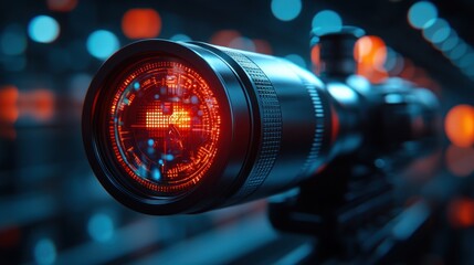 Targeting scope, city lights, night vision, aiming