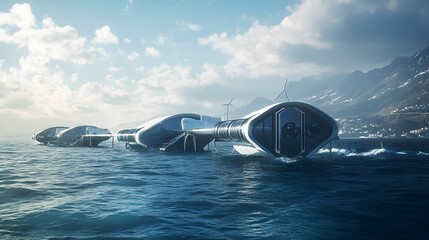 futuristic energy farm