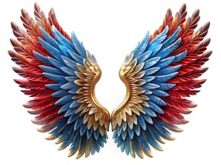 Obraz premium colorful 3d wings