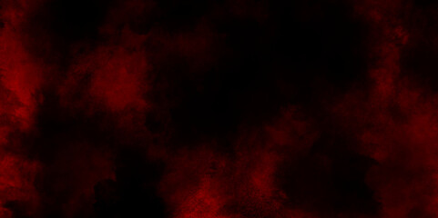 Red smoke in dark background, red textured stone wall background, abstract background with copy space for design, watercolor red or  black grunge background.