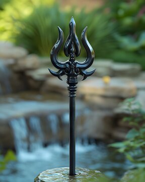 Trishul and Damroo view of lord Shiva on the occasion of mahashivratri bhole