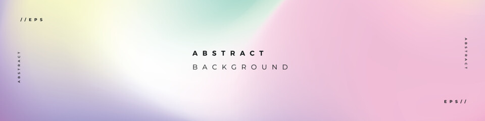 Linkedin banner holographic abstract background presentation template