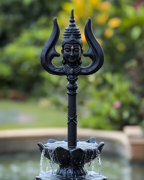 Trishul and Damroo view of lord Shiva on the occasion of mahashivratri bhole