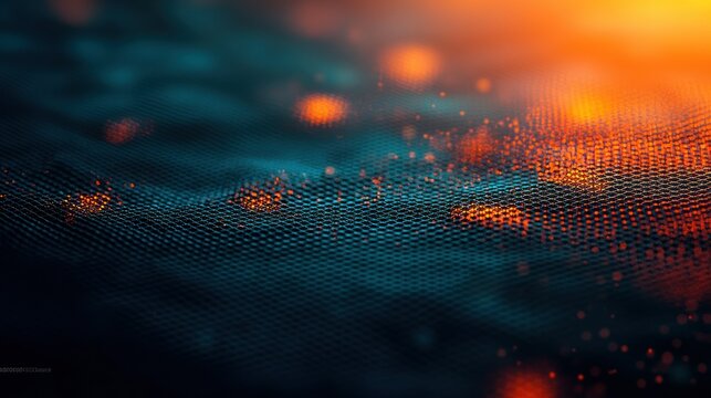 Abstract tech backdrop with vibrant lights, use for futuristic presentation.