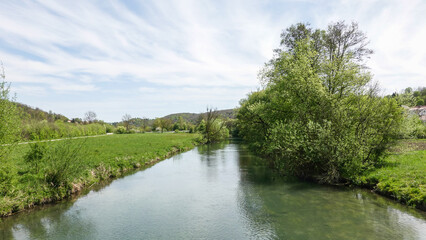 Blau-Radweg nach Blaubeuren zum Blaustein