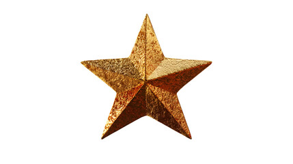 Obraz premium Golden Star Decoration Festive Holiday Design, Sparkling Red Background for Christmas Themes, isolated on transparent background.