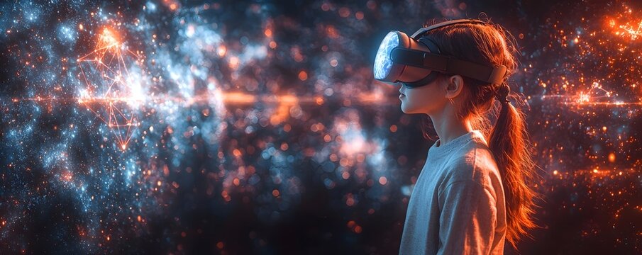 Immersive VR Math Classroom with Holographic Shapes and Floating Equations