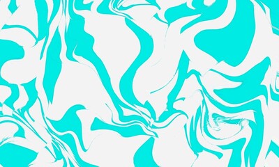 Vibrant Turquoise and White Marble Texture Background