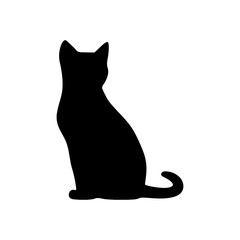 Cat clip art design on plain white transparent isolated background for card, shirt, hoodie, sweatshirt, apparel, card, tag, mug, icon, poster or badge