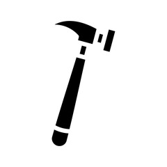 Hammer isolated glyph vector icon
