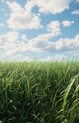 Fototapeta premium Captivating Grassland Landscape Panoramic View