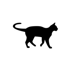 Cat clip art design on plain white transparent isolated background for card, shirt, hoodie, sweatshirt, apparel, card, tag, mug, icon, poster or badge