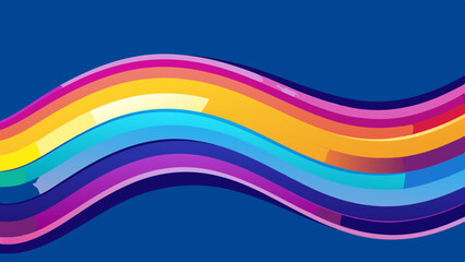 abstract wavy lines with gradient colors