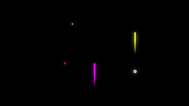 Dynamic Line Blast Firework Colour , Glow Efect Element.
