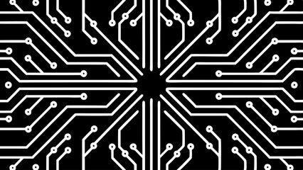  futuristic circuit board pattern with glowing line