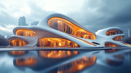 Building organic modern architecture high resolution hd photo