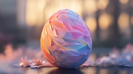 Ultra-Detailed Hyperrealistic Pastel Easter Egg