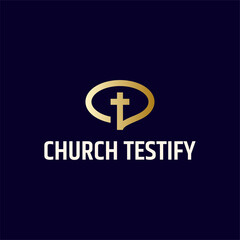 Faith in Conversation: Cross with Subtle Speech Bubble Logo