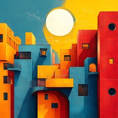 Buildings colorful modern urban architecture high resolution hd photo