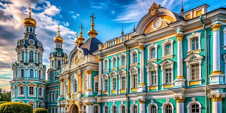 Kursk, Russia: Architectural Details of Historic Buildings - Stock Photo
