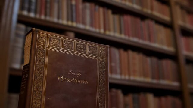 Old books in the old library