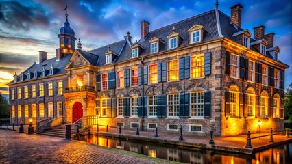 Low Light Castle Breda Facade