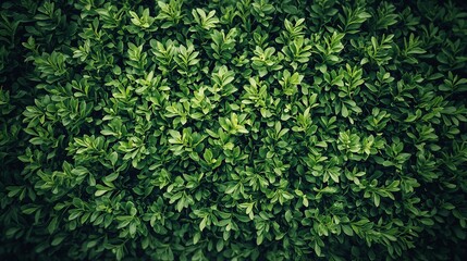Fototapeta premium Lush green hedge background texture, garden, nature