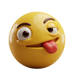 Fototapeta premium EMOGI SORRINDO FUNDO TRANSPARENTE