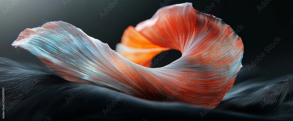 Poster concept data visualization is represented in a 3d render that includes collection, processing, and a