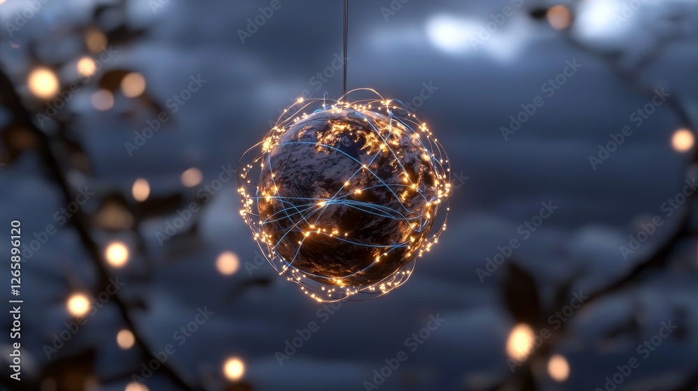 Poster global cloud computing iot mobile data network connectivity information technology connectivity is d