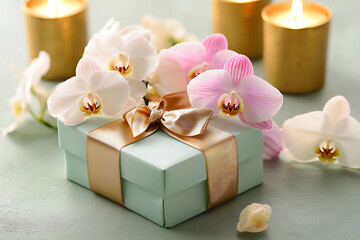  candy gift box with orchids