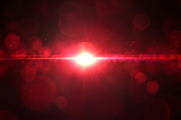 Red Starburst Cosmic Explosion Abstract Expressionism Light 