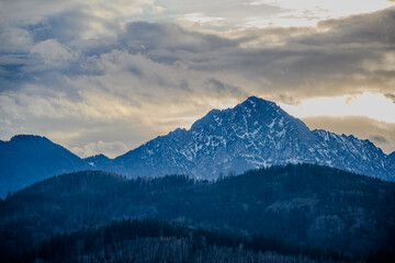 Die Alpen im Rupertiwinkel bei Ainring, Oberbayern