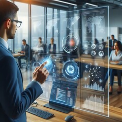 Data Analyst With AI Hologram